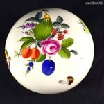 GYÜMÖLCS MINTÁS HERENDI NAGYOBB MÉRETŰ PORCELÁN BONBONIER - DOBOZ ! fotó