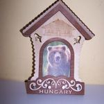 Fali kulcstartó medvefejes fotó