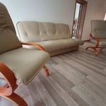 Bézs ülőgarnitúra (kanapé + 2 db fotel) fotó