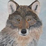 Farkas akril festmény fotó