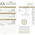 0, 5 ct szív gyémánt D/IF GIA tanúsítvánnyal fotó