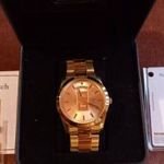 Sorszámozott Svájci Arany Luxus Férfi Óra, Exkluzív Credit Suisse Aranyóra, Karóra fotó