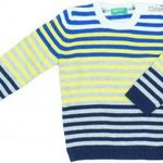 Benetton Új (címkés) Fiú Kötött pulcsi (Méret: 86) fotó