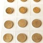 Magyarország forgalmi emlékérmék fóliában 18 db-os szett fotó