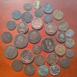 32 DARABOS RÉGI KRAJCÁR, ANTIK EURÓPAI ÉRME, ANTIK JÁTÉKPÉNZ-SZERENCSEPÉNZ GYÜJTEMÉNY! 1 FORINTRÓL! fotó