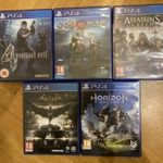 Ps4 játék csomag Playstation 4 játékok Resident Evil 4, God of War, Batman, Assassins Creed fotó