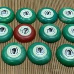 Retro gombfoci Rába ETO - Hannich, Szentes, Hajszán fotó