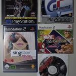 PS1, PS2, PC játékok és Demo-k (Alien Trilogy, Gran Turismo 2, Marvel vs. Capcom 2, Singstar '80s) fotó