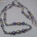 HOSSZÚ CSIPKELÁNC NAGY GYÖNGYÖKKEL - EZÜST, SZÜRKE, KÉTFÉLE VÁLTOZATBAN! fotó