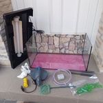 54 literes használt Hagen akvárium szett. Szuper állapotban. fotó