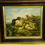 NAGY MÉRETŰ OLAJ VÁSZON FESTMÉNY, NAGYON SZÉP ALKOTÁS HOZZÁ ILLŐ KERETBEN fotó