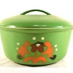 RETRO DÖGNEHÉZ ÖNTÖTTVAS ZOMÁNCOZOTT LÁBOS - FAZÉK ! fotó