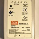 Új! Mean well MDR-100-24 típusú, DIN sínre szerelhető ipari tápegység fotó