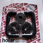 HOLAR műanyag, rozettás ajtókilincs garnitúra H01, fekete, új fotó