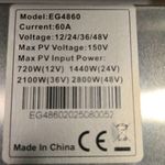 MPPT Töltésvezérlő 12/24/36/48 V. 60A. Max 2800W fotó