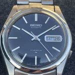 ! 1979 május acéltokos SEIKO "Blue Lord" mélykék automata day date SEIKO 7009-8210 karóra ! 1Ft NMÁ fotó