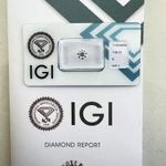 1 ct D/VVS1 lezárt briliáns gyémánt IGI tanúsítvánnyal fotó