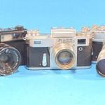 3db hibás fényképezőgép egyben yashica kiev zorki fotó