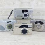 Négy darab APS filmformátumú retro fényképezőgép fotó