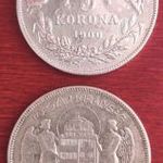 EZÜST BEFEKTETÉS ! FERENCZ JÓZSEF 5 KORONA 1900 ÉS HORTHY 5 PENGŐ1930 ! 1 FORINTRÓL!! fotó