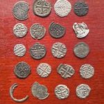 19 DARAB ÁRPÁD-HÁZI EZÜST DÉNÁR! 1 FORINTRÓL! fotó