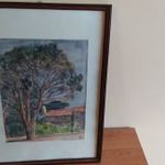 Szép akavarell festmény St Maxime (?) fotó