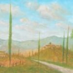 Horváth József (Óbuda, 1962 - Balatonmáriafürdö, 2019) "Toscana dombjai" - olajfestmény fotó