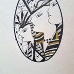 Szász Endre: Hollóházi porcelán terv III. 20x30 cm.Keret nélkül. fotó