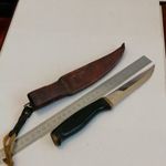 FINN VADÁSZKÉS BŐR TOKBAN fotó