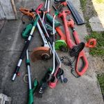 Elektromos kerti gép csomag fűszegélyvágó sövényvágó fűnyíró szegélynyíró alkatrésznek aukció fotó