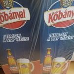 Kőbányai-display reklám fotó