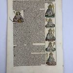 1493 ŐSNYOMTATVÁNY - Schedel krónika Longobárd királyokat ábrázoló lapja - CL - fotó