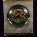 GYÖNYÖRŰ FAJSÚLYOS KŐ HÁZAS ASZTALI ÓRA X fotó