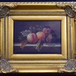 BARACKOK SZŐLŐVEL ... GYÖNYÖRŰ OLAJFESTMÉNY IMPOZÁNS KERETBEN ! fotó