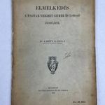 1903 Kmety Károly, dr.: Elmélkedés a magyar nemzeti czimer és lobogó jussáról - RITKA tanulmány fotó