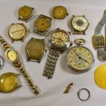 RÉGI BÜTYKÖLENDŐ VAGY ALKATRÉSZ ÓRA TÉTEL EGYBEN ! fotó