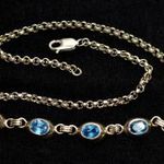 PAZAR CSISZOLT KÉK KÖVES EZÜST NYAKÉK X fotó