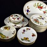 ROYAL WORCESTER GYÜMÖLCS MINTÁS PORCELÁN ÉTKÉSZLET X fotó