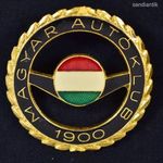 MAGYAR AUTÓ KLUB ARANYOZOTT ÉS ZOMÁNCOZOTT EMBLÉMA fotó