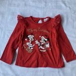 Karácsonyi hosszúujjú felső 80-as, fodros vállal fotó