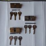 NORMÁL HENGERZÁRBETÉT / CILINDERZÁRBETÉT CSOMAG (30/30 mm, 3 db, zárbetét, zár, cilinderbetét)-NMÁ fotó