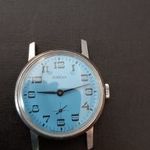 Ritka kék számlapos vintage szovjet Pobeda karóra – Hibátlan számlap, ZIM 2602, gyűjtői darab! fotó