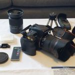 MINT AZ ÚJ!!! FÉLÁRON!!! Sony Alpha 200 fényképezőgép tükörreflexes fényképező gép két objektív fotó