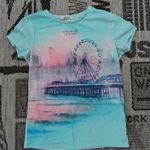 Gyönyörű hibátlan H&M nyári város képes felső 158 - 164 cm 12 - 14 év - es méretben fotó