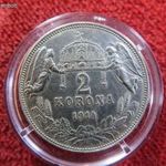 FERENC JÓZSEF 2 KORONA 1914 KB RITKA ÉVJÁRAT ! EZÜST: 10g kiv fotó