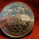 Seychelles nagyméretű ezüst 100 rupia 1981 UNC /BU/ 35 gramm 0.925 42 mm fotó