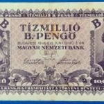 1946 -os 10 MILLIÓ / TÍZMILLIÓ / B.-Pengő bankó!!! RITKÁBB!!! VF (L1650) fotó