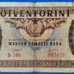 1951 -es 50 Forint Rákosi címeres bankó!!! Eredeti állapotban!!!Ritka!!! VG (L1674) fotó