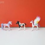 Eredeti Schleich Blue Ocean ló csikó unikornis pegazus 3db állatfigura együtt !! fotó