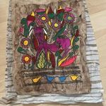 Mexikói/azték Amate fakéreg festmény, 34, 5 x 27 cm --> 49 FT-RÓL! fotó